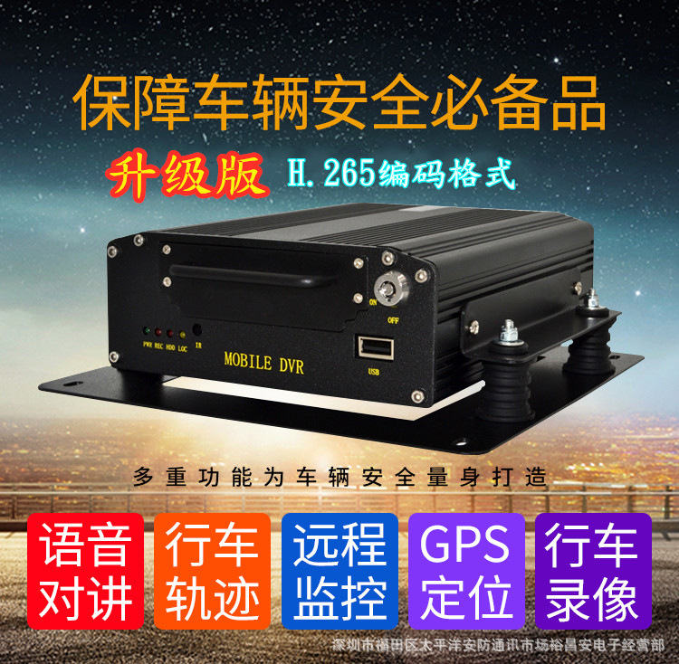 Car dash cam H265 4G GPS 2MP resolution