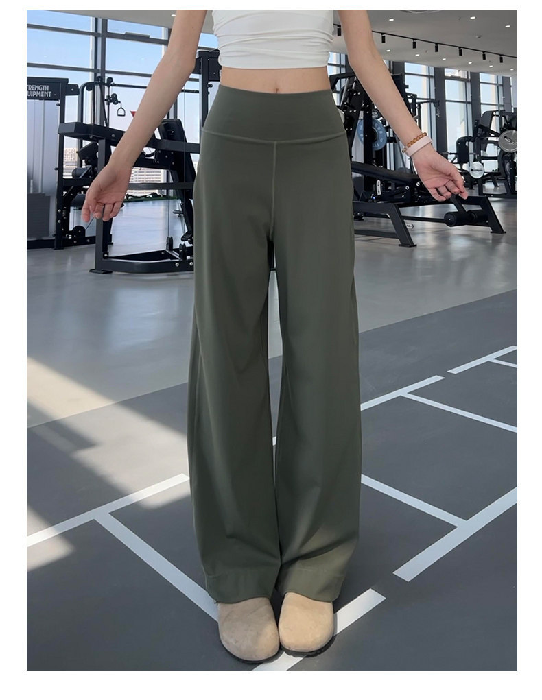 Gri hızlı kurulayan fitness pantolon, geniş bacak, yaz
