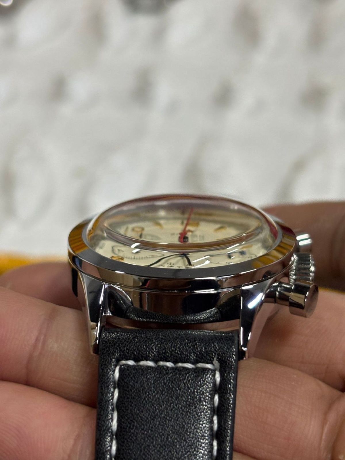 Herren-Automatikuhr mit Nylon-Armband, tiefwasserdicht, vielseitig