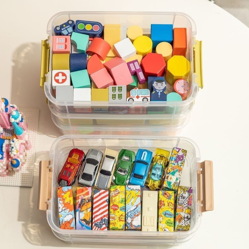 Transparent Stackable Jewelry Storage Box for Cosmetics and Accessories