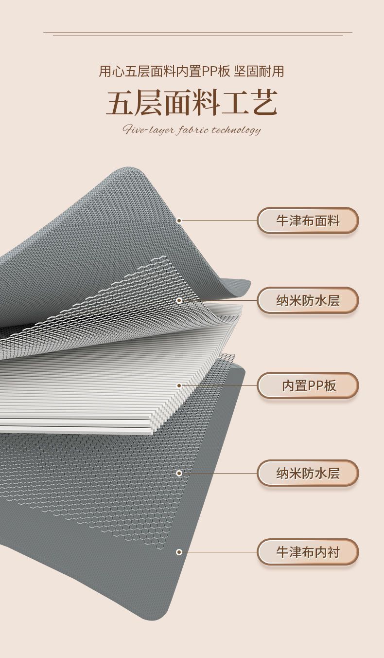 Clothing storage box, large capacity, foldable fabric design