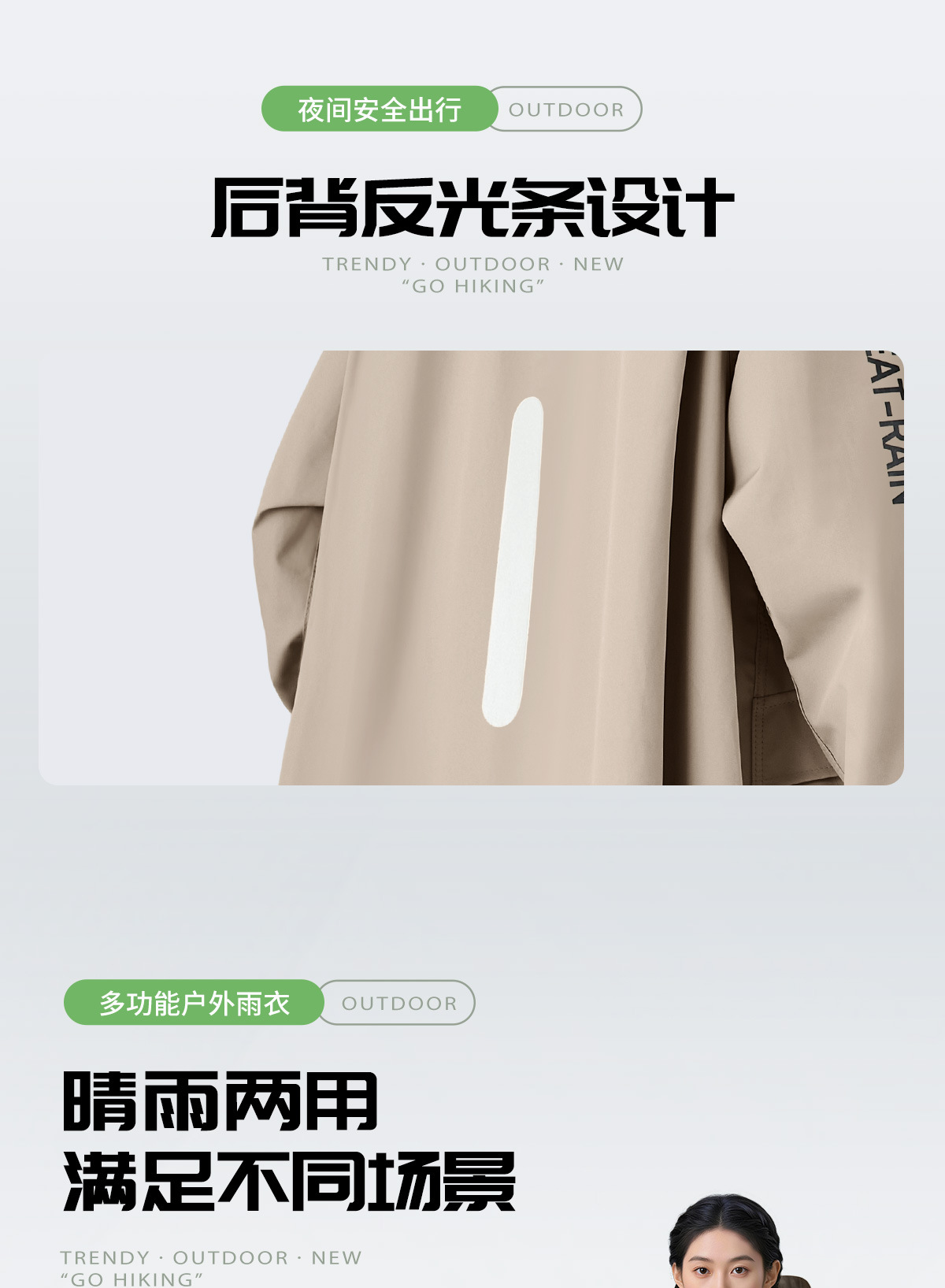 Electric Scooter Raincoat Oxford Cloth Unisex