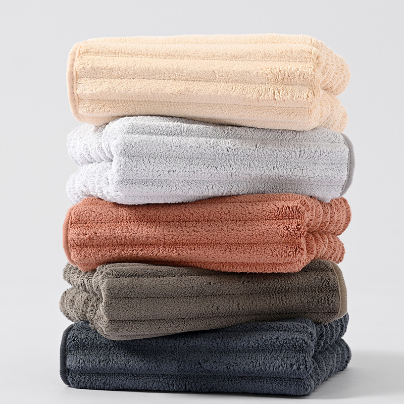 Coral fleece towel set, absorbent and quick-drying