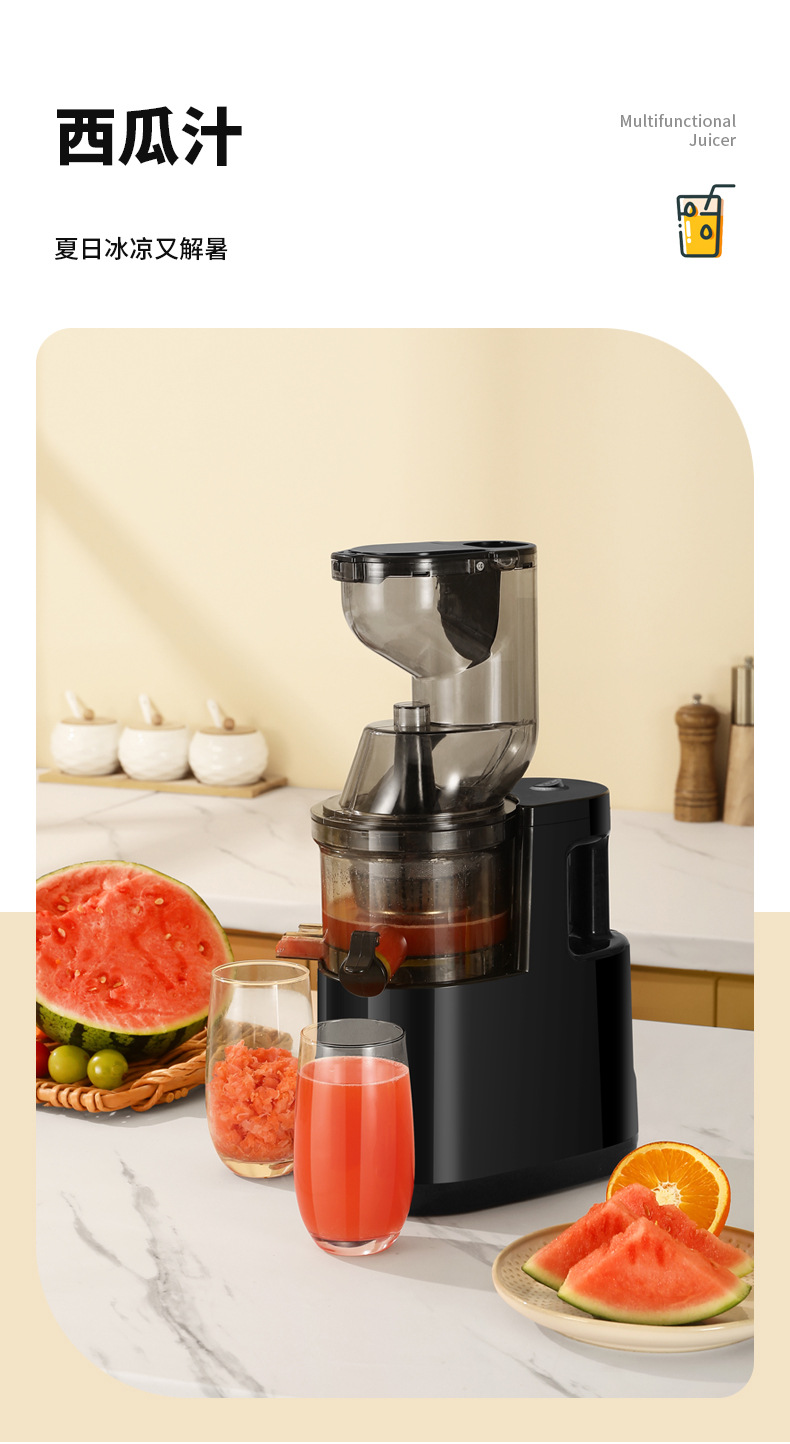 Fully automatic fruit and vegetable juicer with soy milk function