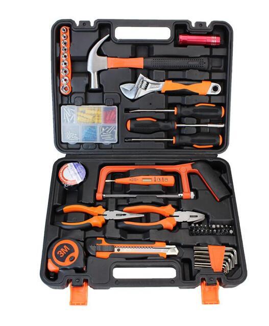 Home tool box set, multi-functional, portable, manual