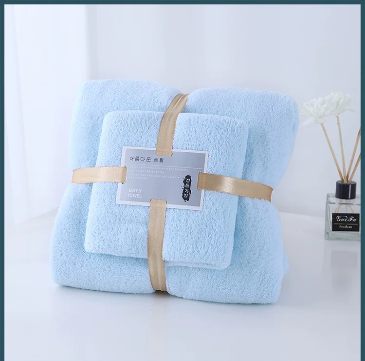 Havlu takımı, anne-çocuk seti, mercan fleece, emici