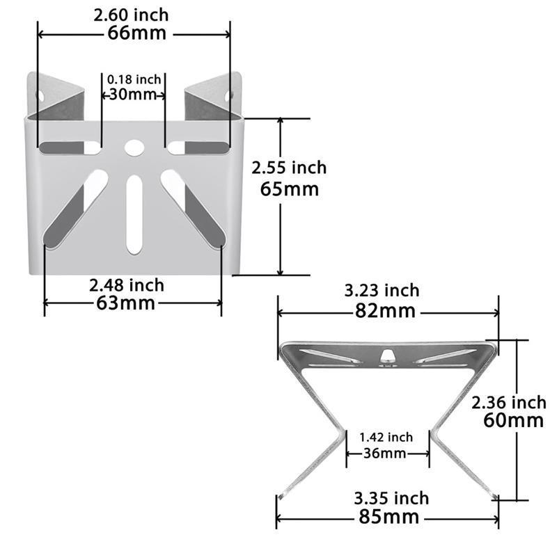 Stainless steel camera mounting bracket