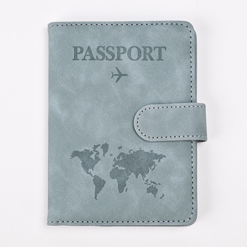 PU RFID pasaport cüzdanı, manyetik kapaklı seyahat çantası
