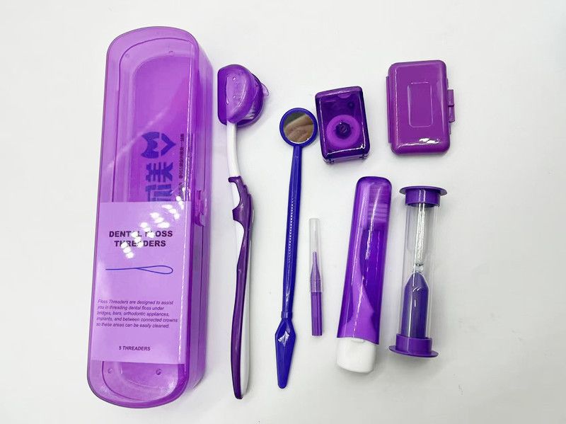 Kieferorthopädisches Mundpflege-Set, 8-teilig, Zahnarzt