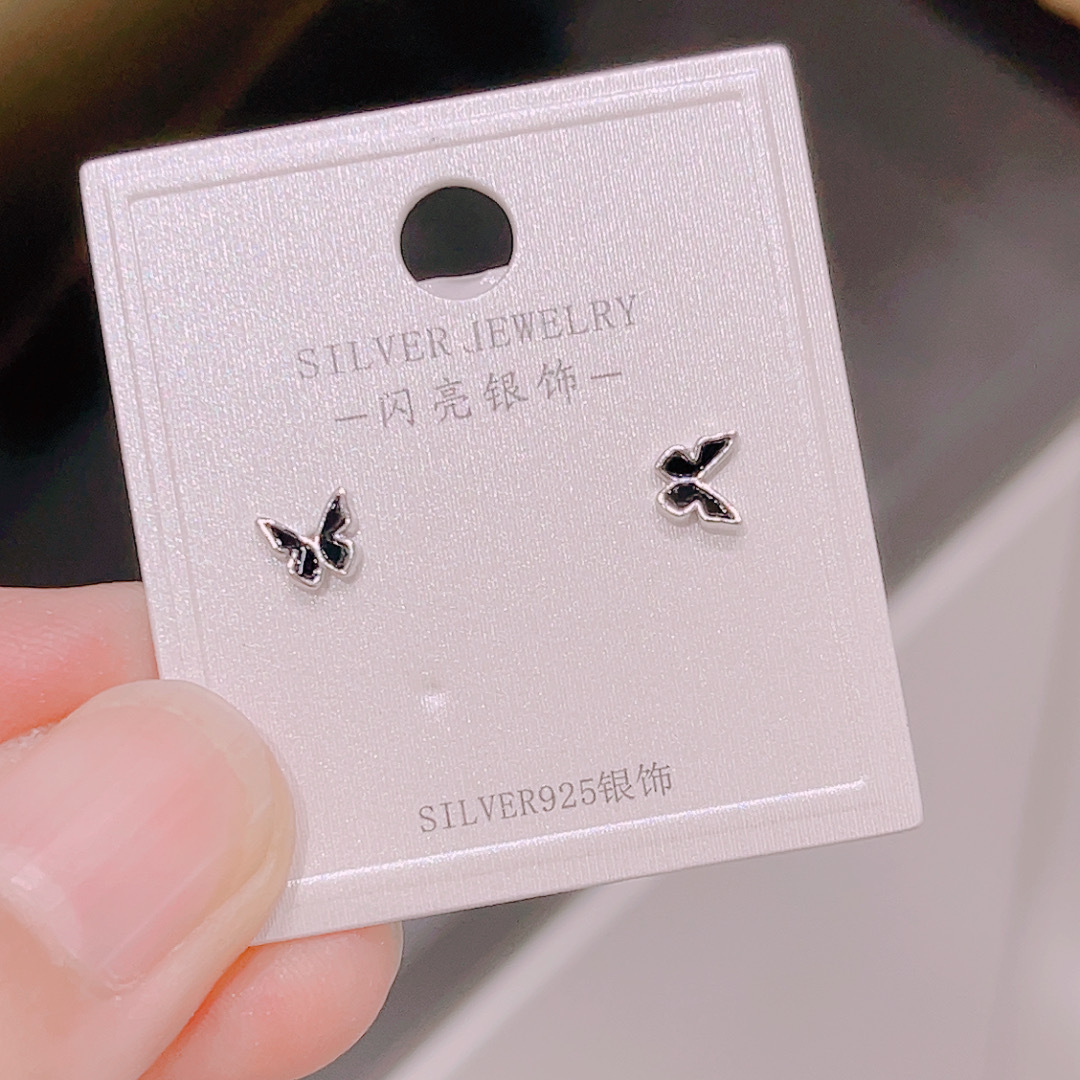 S925 Silber Damen Mini Ohrstecker, koreanischer Stil