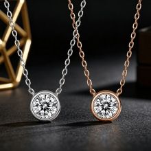 999 Silver Square Sugar Necklace Women Lightweight Luxury