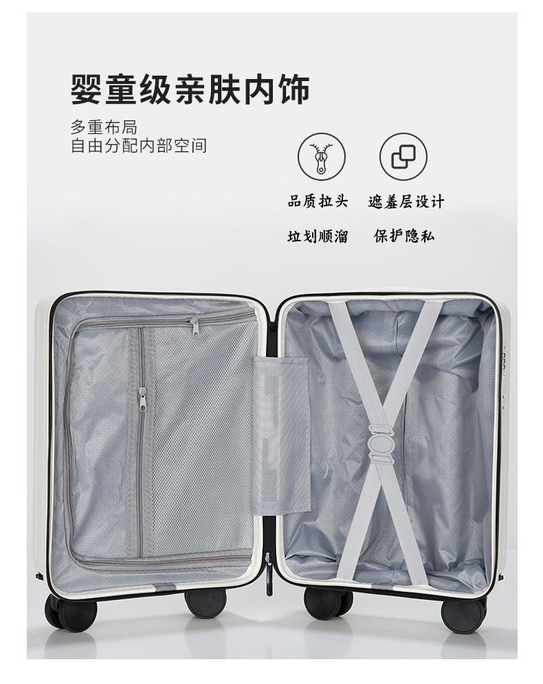 16 inch ultra-light carry-on luggage, removable wheels