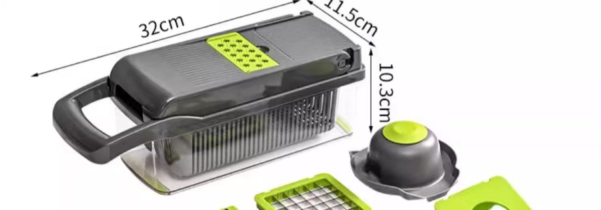 Multifunktionales Gemüseschneider-Set - Slicer und Reibe