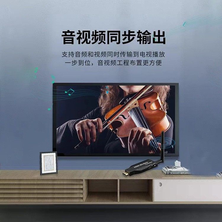HDMI wireless transmitter, 30m range, 4K video, mini size