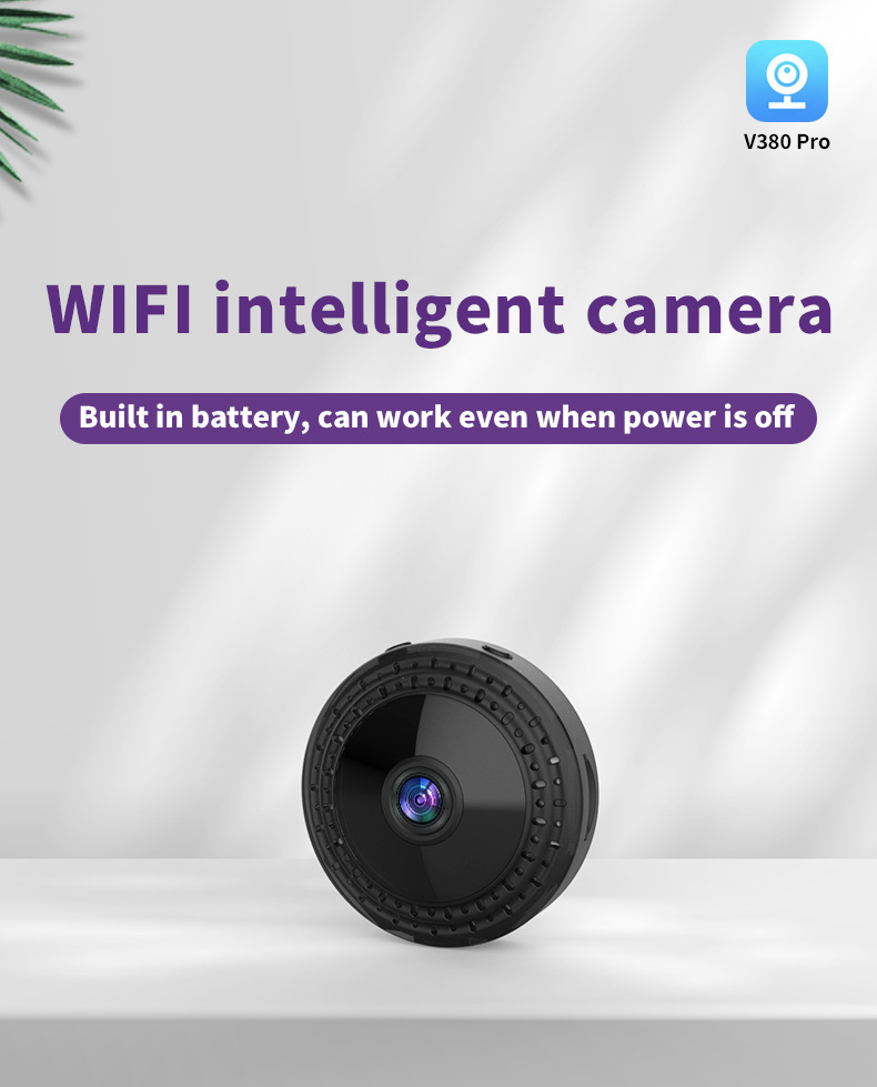 V380 Battery Security Camera with Night Vision