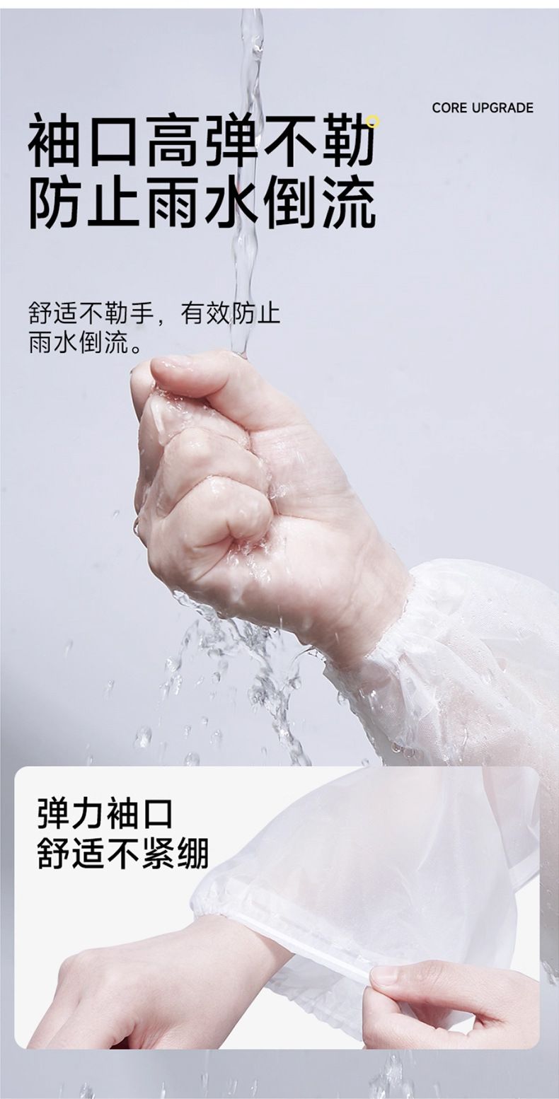 一次性雨衣加长大帽檐全身防暴雨成人加厚款旅游登山旅行单人雨披