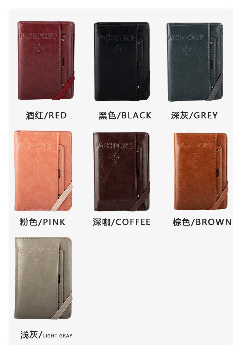Multifunctional passport holder, travel document organizer
