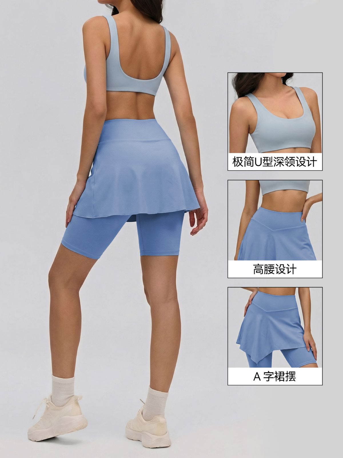 亚马逊跨境瑜伽服女套装可拆卸胸垫运动文胸紧身裸感透气健身套装