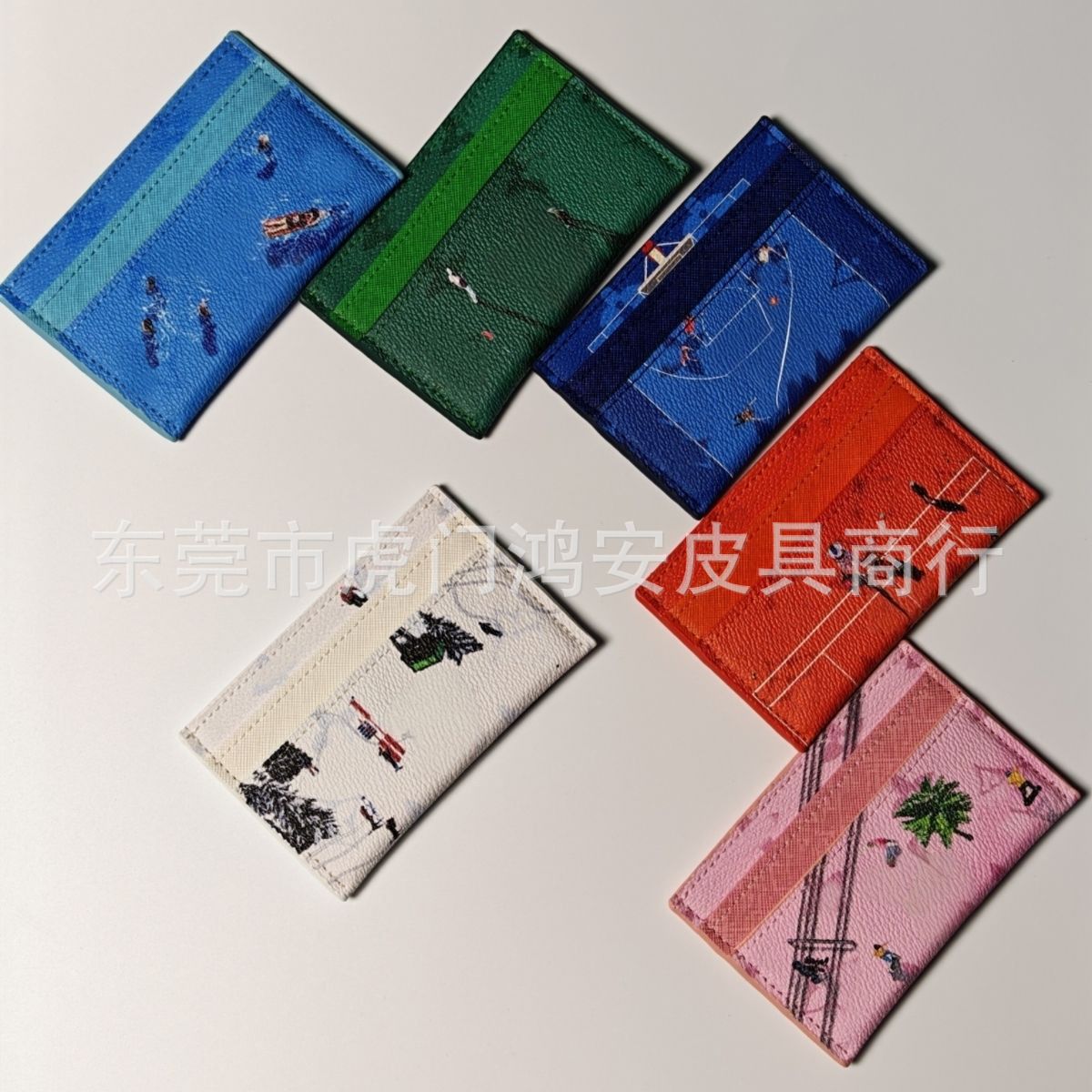 Passport wallet and card holder with cartoon design