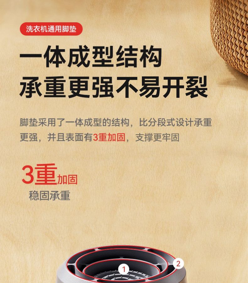Washing machine base stabilizer, anti-vibration, waterproof