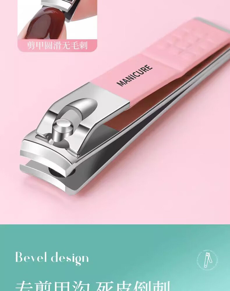 Tırnak makası seti, manikür pedikür, 8 parça paslanmaz çelik