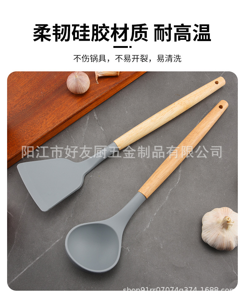 Kitchen Knife Set 15-Piece Silicone Utensils