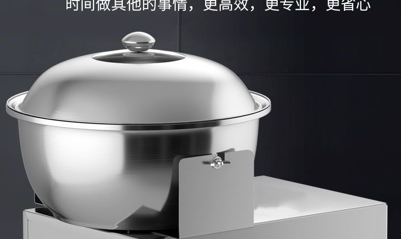 Bowl-type dough and filling mixer, stainless steel, automatic commercial