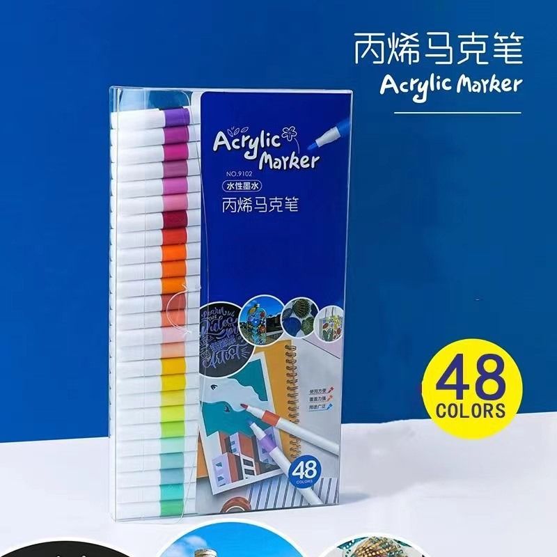 PVC acrylic marker set, water-washable, for children