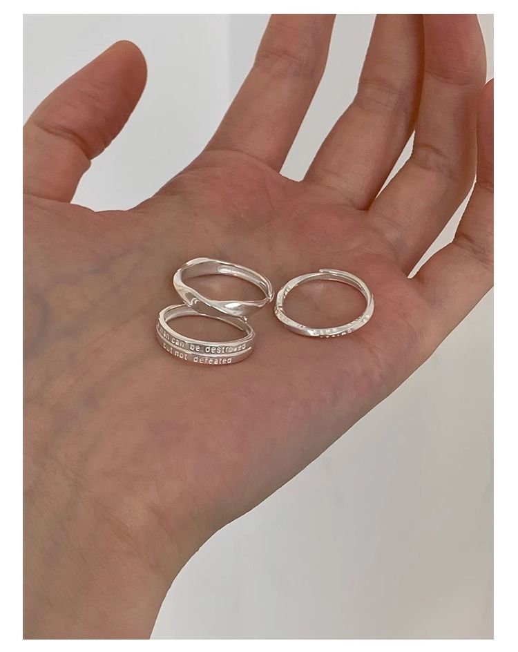 Geometric Möbius ring for women, open adjustable, luxury style