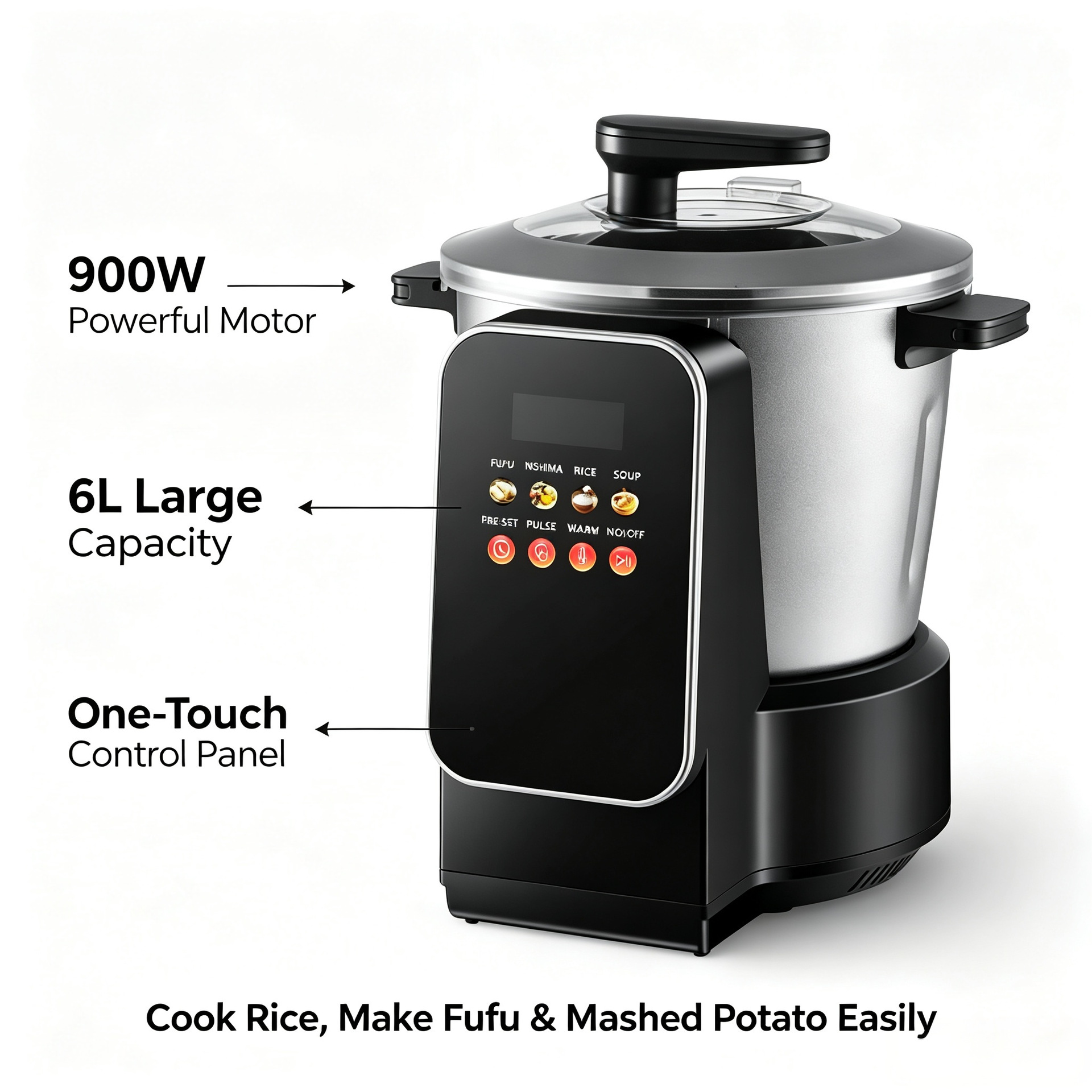 Automatische Fufu-Maschine 8L für Yampüree