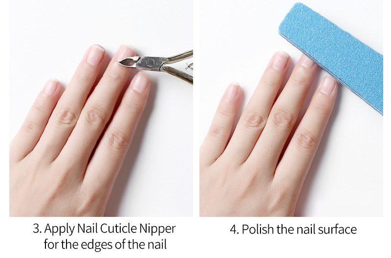 Manicure tool set with nail files and buffer pads