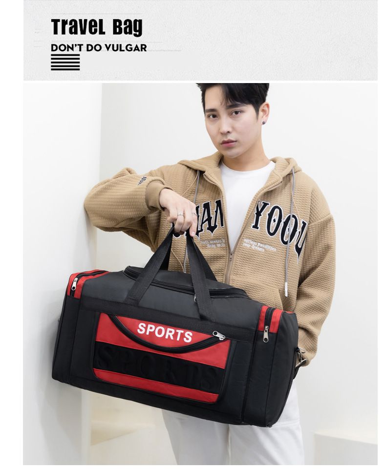 Foldable Travel Bag with Wet-Dry Compartment