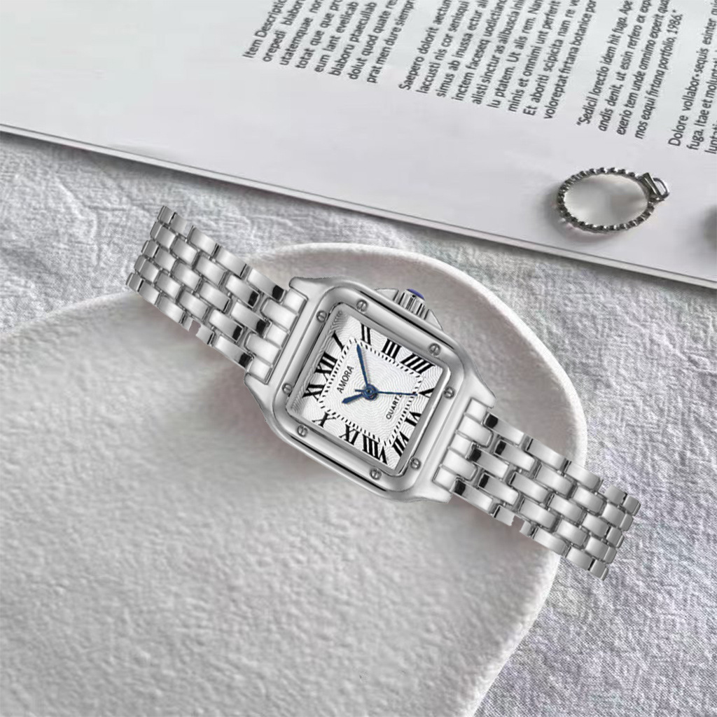 Square Women's Quartz Watch Lightweight Luxury Alloy Quality