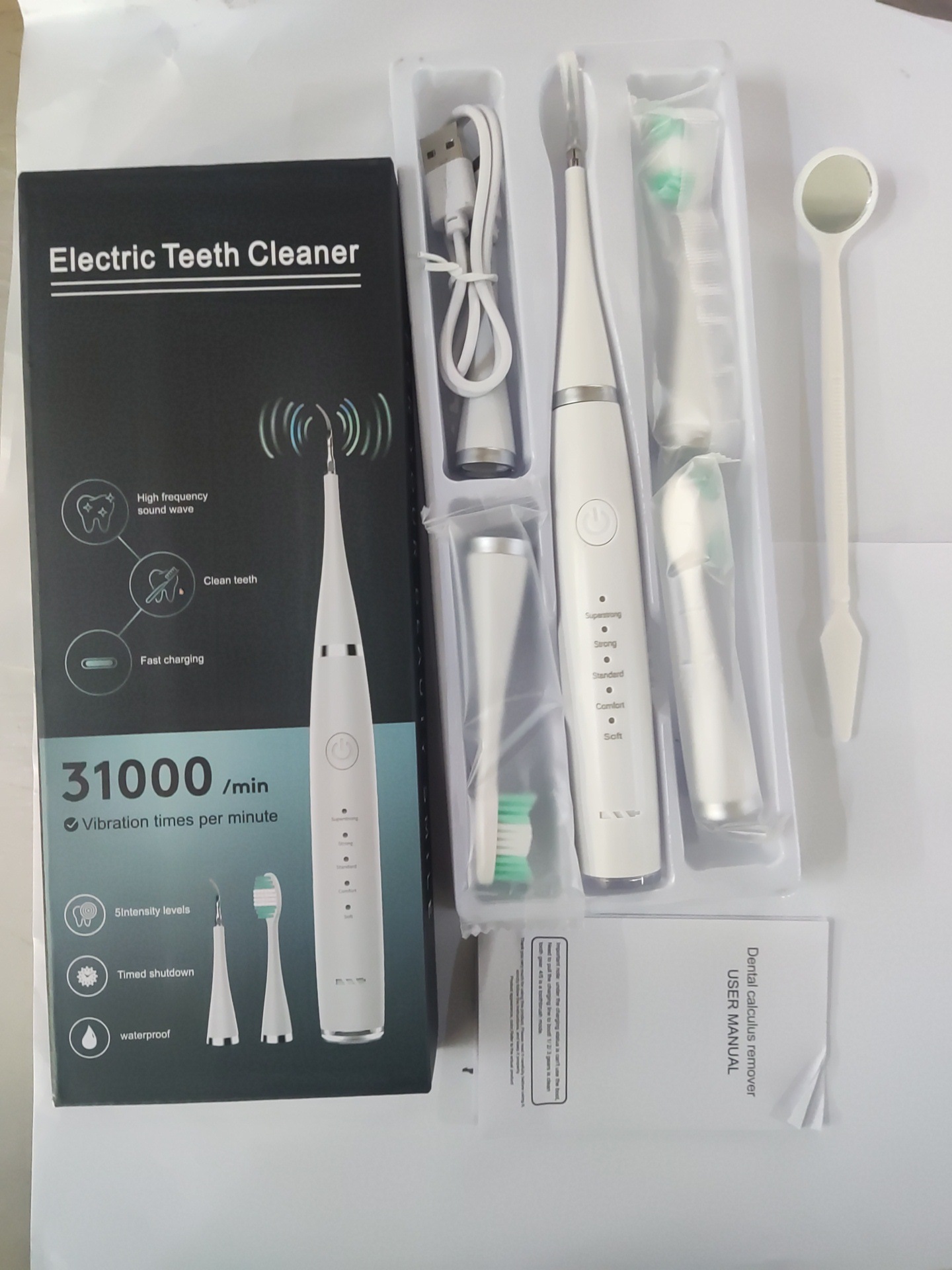 Elektrischer Zahnreiniger Set Zahnsteinentferner Munddusche