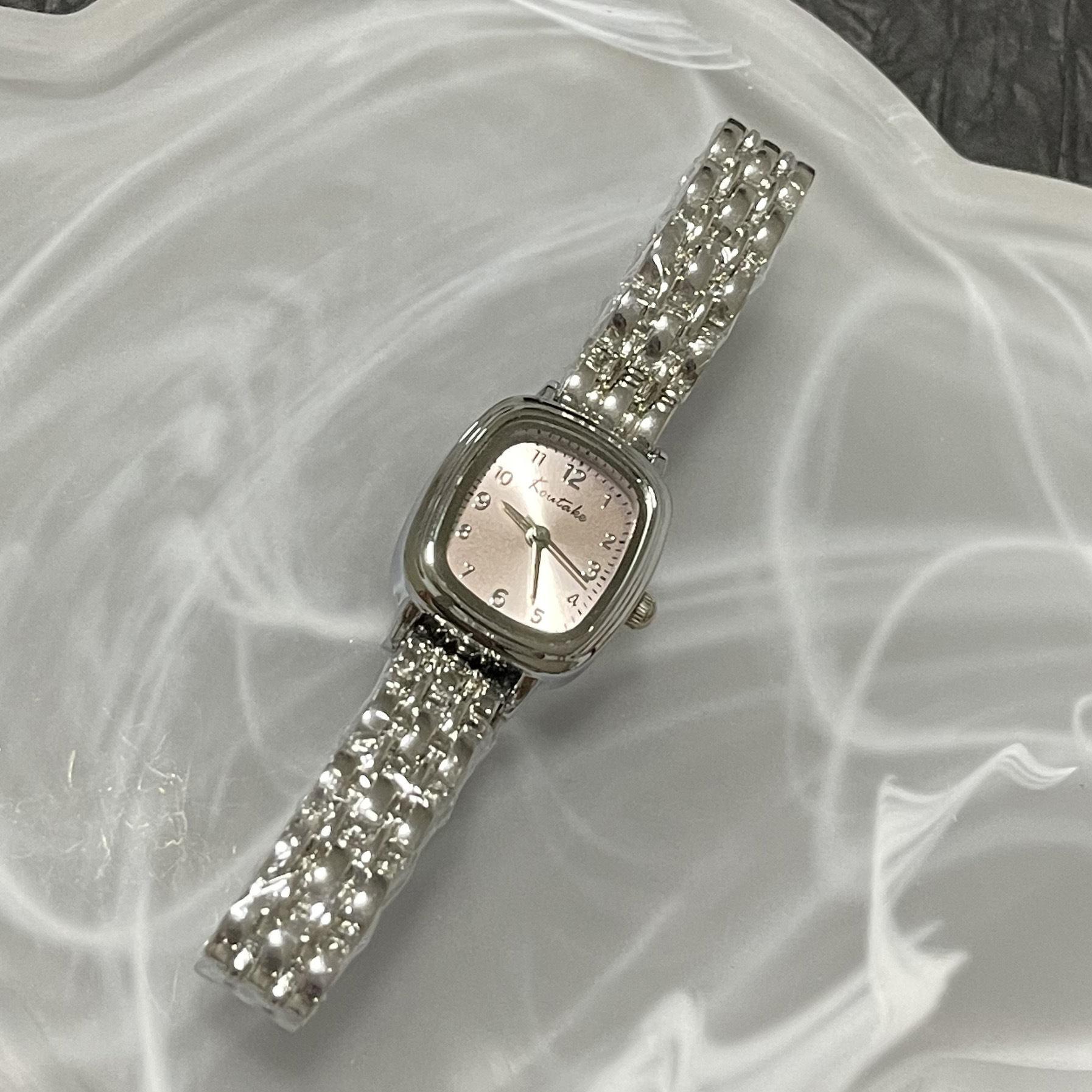 Women's Square Link Chain Watch, British Style