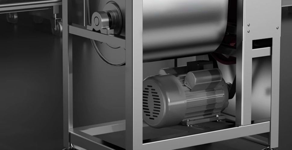 Commercial dough mixer, fully automatic, 5-25 kg, stainless steel