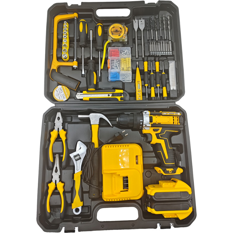 Lithium electric drill, multi-function, two-speed impact drilling