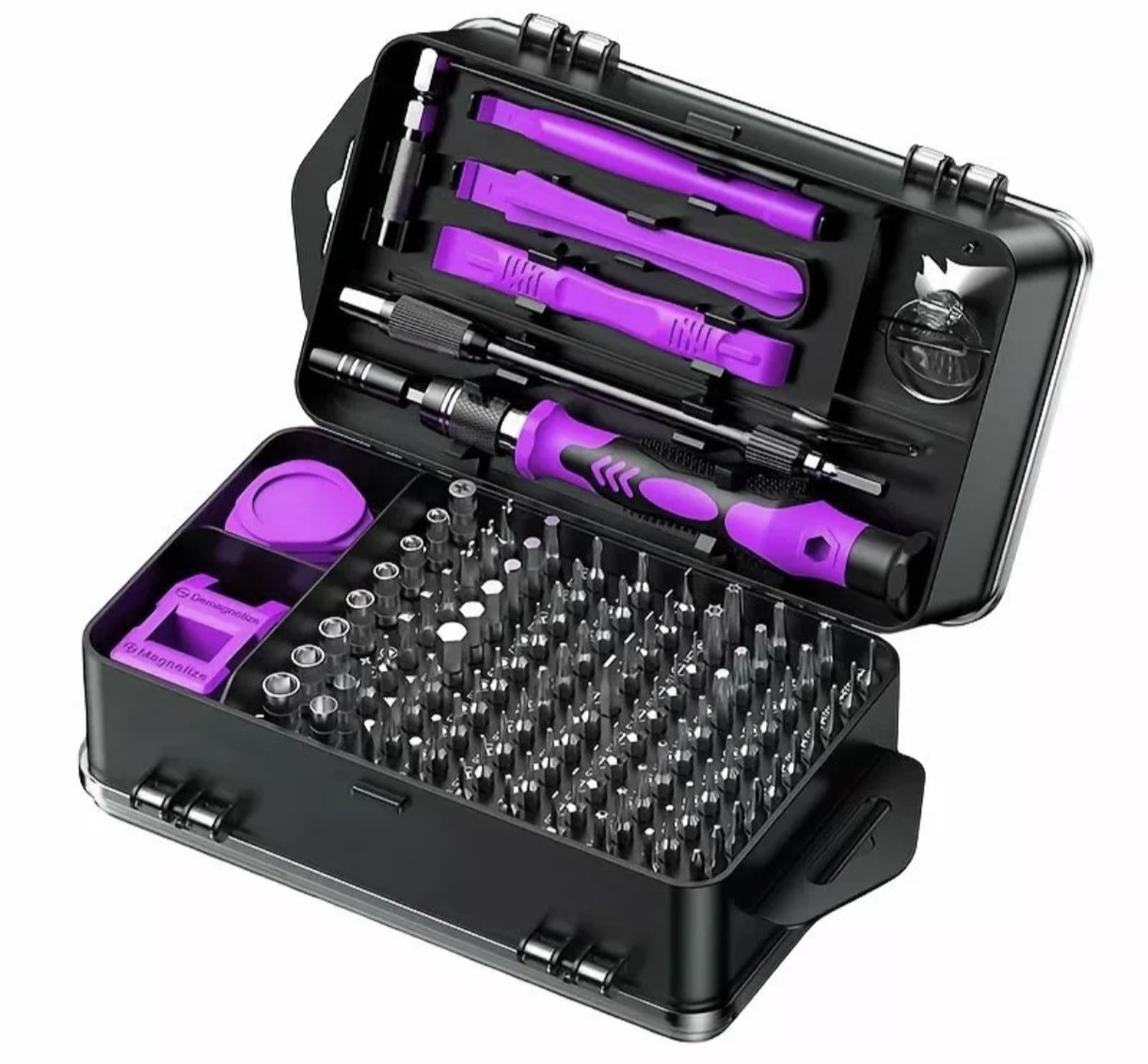 24-in-1 screwdriver kit 115-piece phone repair set with leather bag