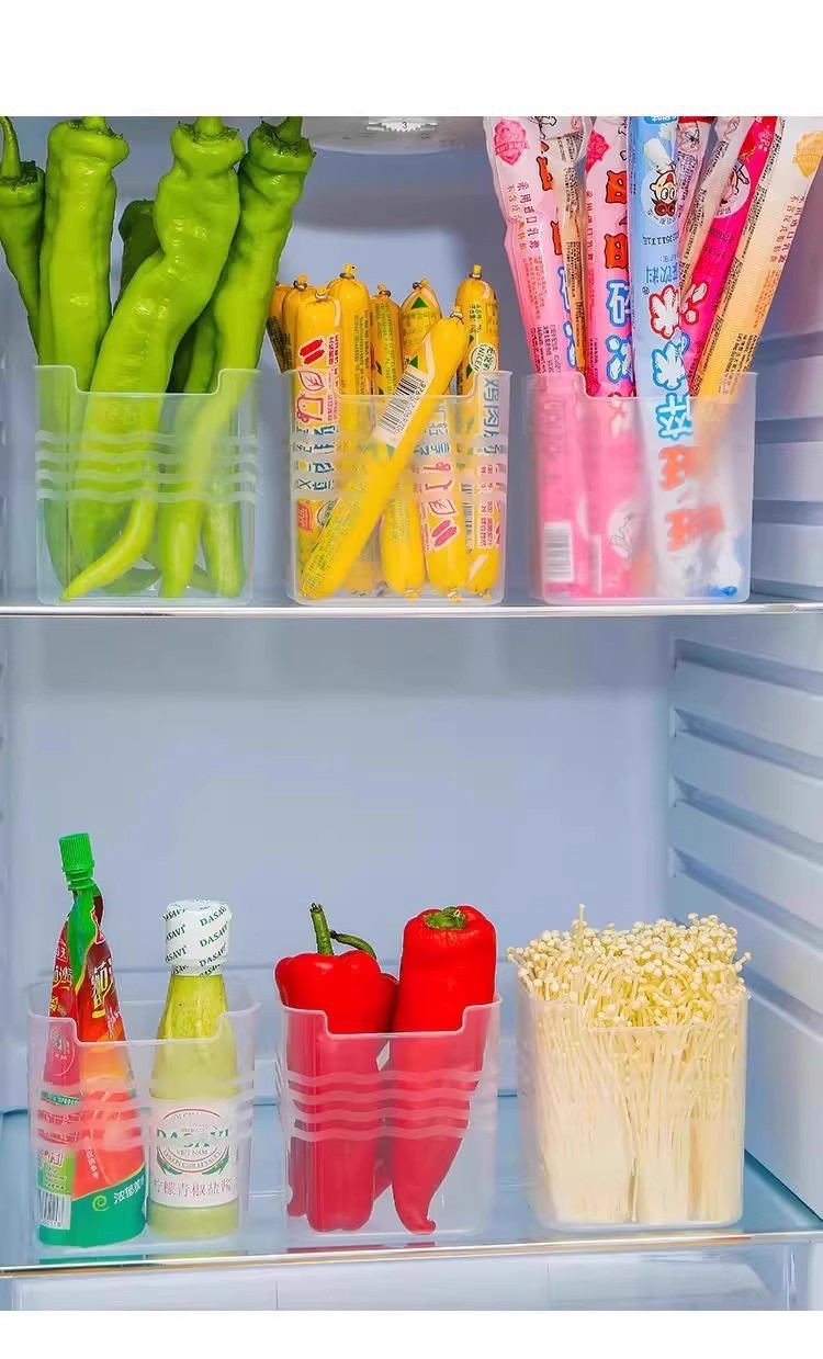 Refrigerator side storage box with wheels durable