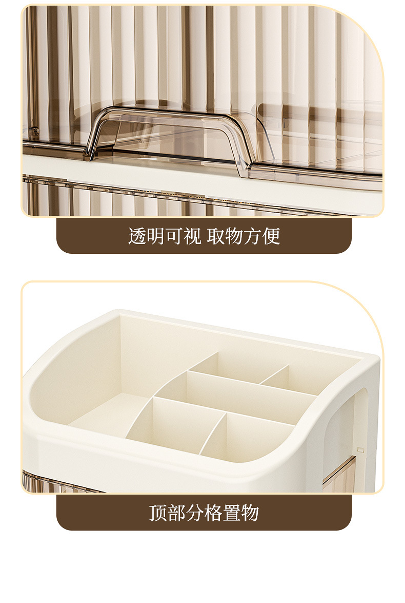 Cosmetic storage box, desktop organizer, large capacity