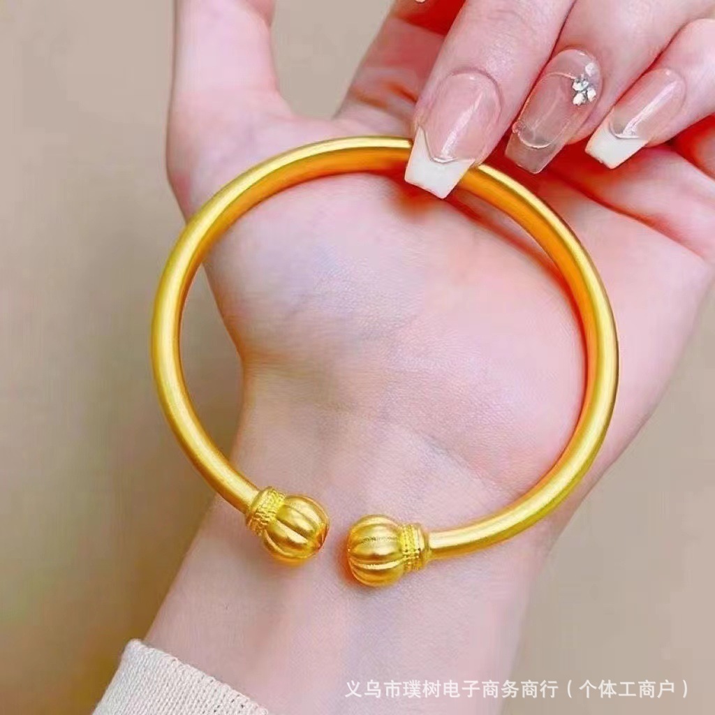 Sha jin bell ruyi bracelet for women, open adjustable, new Chinese style