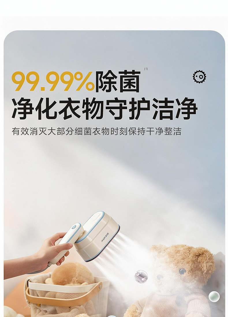 Oaks Compact Foldable Steam Iron Machine Electric