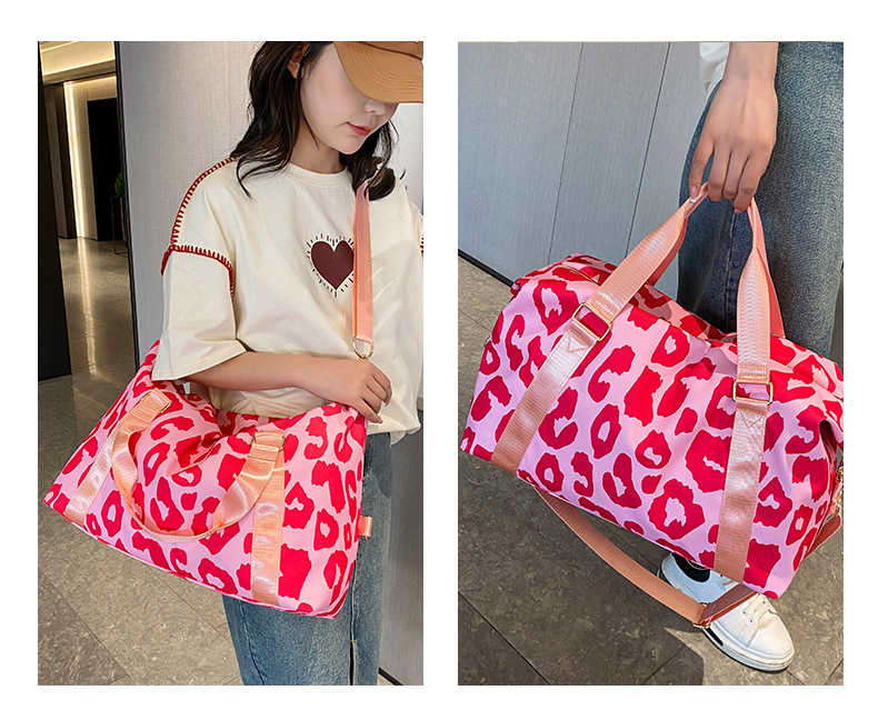 Travel Bag, Large Capacity Cow Print, Carry-on