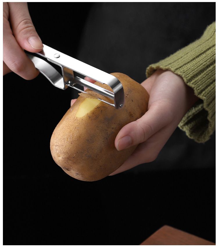 Multifunctional stainless steel fruit and vegetable peeler