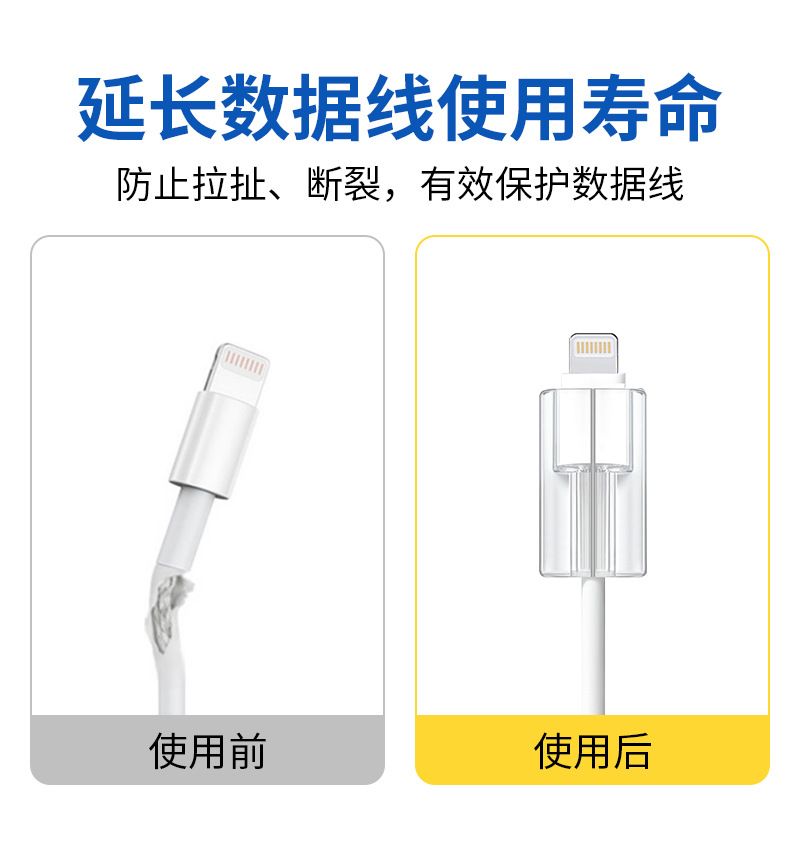 iPhone charging head TPU transparent soft protective case