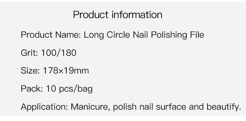 Manicure tool set with nail files and buffer pads