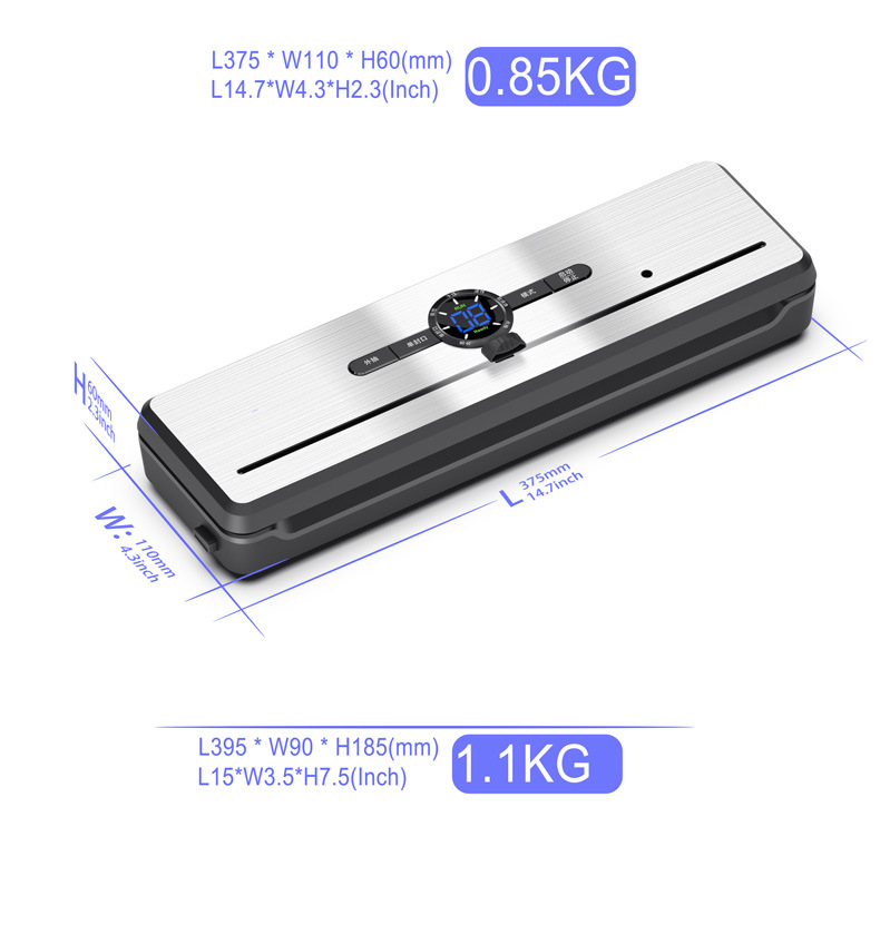 Compact vacuum sealer, household and commercial use
