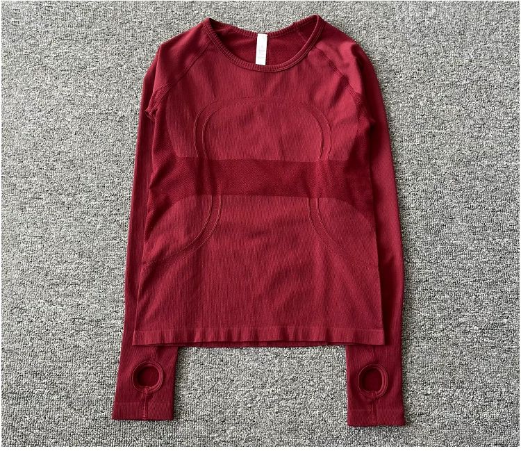 Women's Yoga Long Sleeve T-Shirt Round Neck High Elastic Breathable
