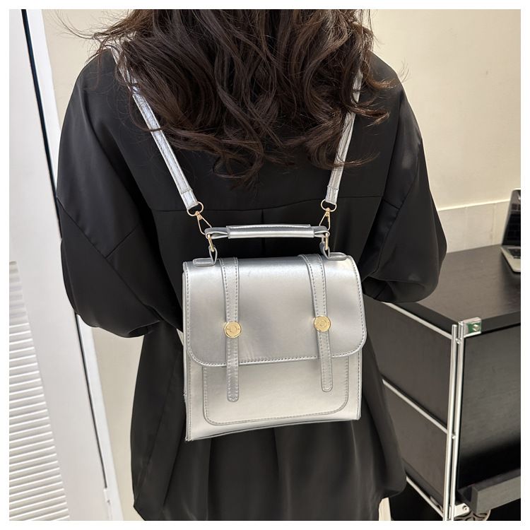 Women's preppy style backpack, daily use, compact