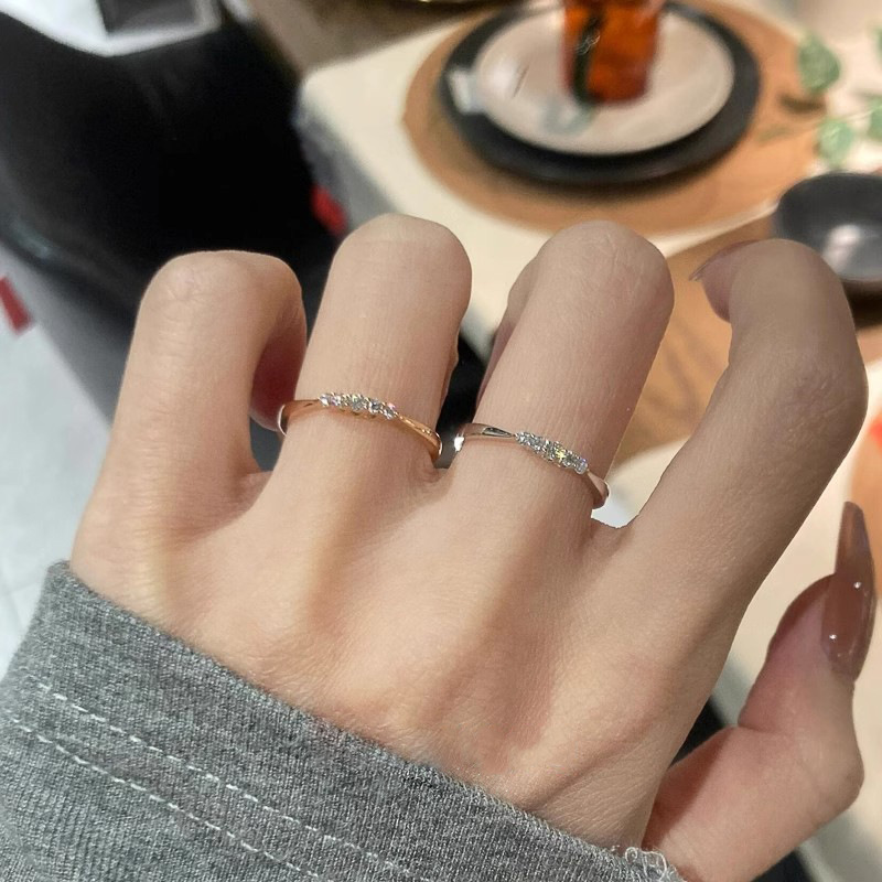 Starry Sky Pave Diamond Ring Adjustable Elegant